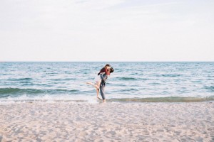 Toronto beach engagement